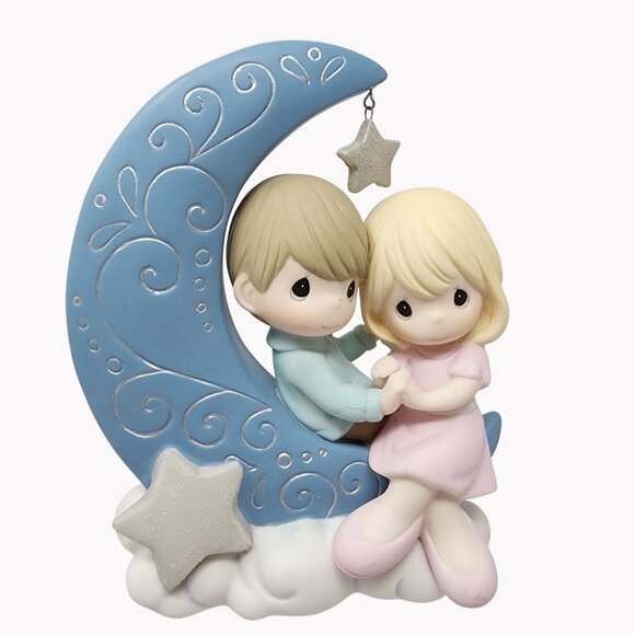 Precious Moments "I Love You To The Moon And Back" Figurine 6.5" No box